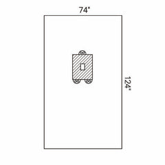 O&M Halyard Inc Abdominal Drape Pediatric Laparotomy Drape II 74 W X 124 L Inch Sterile