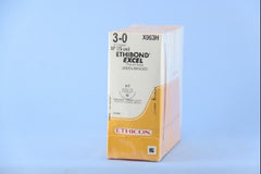 Suture with Needle Ethibond Nonabsorbable Coated Green Suture Braided Polyester Size 3 - 0 30 Inch Suture 1-Needle 26 mm Length 1/2 Circle Taper Cut Needle