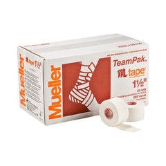 Mueller Sports Medicine Athletic Tape MTape® Cotton / Zinc Oxide 1-1/2 Inch X 15 Yard White NonSterile