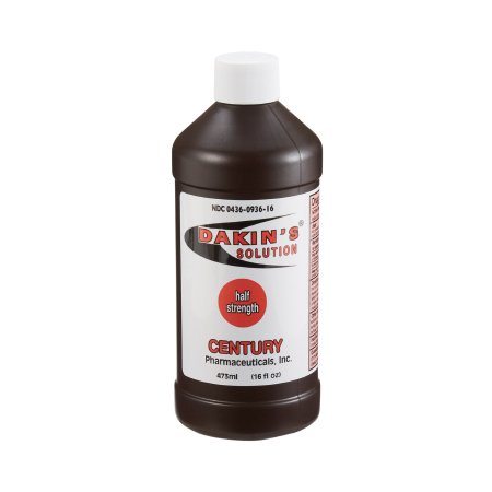 Century Pharmaceutical Antimicrobial Wound Cleanser Dakins® Solution 16 oz. Bottle Sodium Hypochlorite