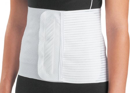 DJO Abdominal Binder Procare® Small / Medium Hook and Loop Closure 20 to 42 Inch Waist Circumference 9 Inch Adult