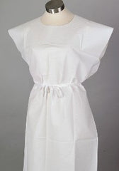 Tidi Products Patient Exam Gown TIDI® Medium White Disposable
