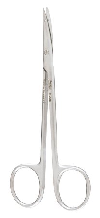 Miltex Suture Scissors Miltex® Littler 4-5/8 Inch Length OR Grade German Stainless Steel NonSterile Finger Ring Handle Curved Blade Sharp Tip / Sharp Tip - M-356117-1379 - Each