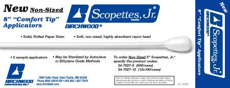 Birchwood Laboratories OB/GYN Swab Scopettes® 8 Inch Length Sterile