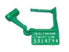 Healthmark Industries Tamper Evident Seal Twist-Loks Numbered Green Plastic 1 Inch - M-356483-2812 - Pack of 100