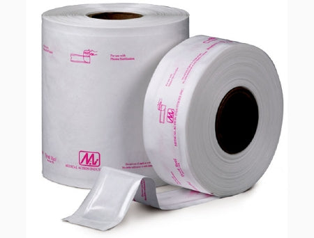 Medical Action Industries Sterilization Roll Tyvek® Ethylene Oxide (EO) Gas / Steam 6 Inch X 200 Foot Transparent / White Heat Seal Tyvek® Material