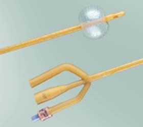 Bard Foley Catheter Bardex® I.C. 3-Way Standard Tip 5 cc Balloon 16 Fr. Latex