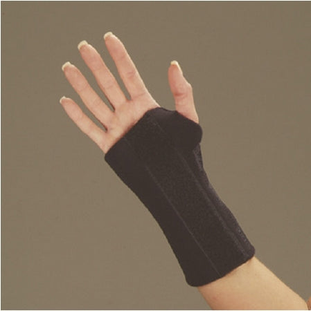 DeRoyal Cock-Up Wrist Brace DeRoyal® Low Profile Neoprene Left Hand Black Small