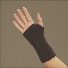 DeRoyal Cock-Up Wrist Brace DeRoyal® Low Profile Neoprene Left Hand Black Medium