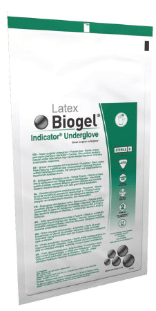 Molnlycke Underglove Biogel® Indicator™ Size 5.5 Sterile Pair Latex Smooth Green - M-359954-1086 - Case of 200