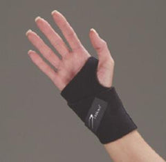 DeRoyal Wrist Support Ambidextrous Wristlet Wraparound Neoprene Left or Right Hand Black One Size Fits Most