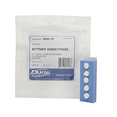 Dukal Surgical Kittner Sponge X-Ray Detectable Cotton 1/4 X 9/16 Inch 5 Count Foam Count Holder Sterile