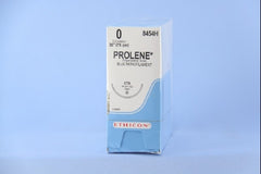 Suture with Needle Prolene Nonabsorbable Uncoated Blue Suture Monofilament Polypropylene Suture Size 0 30 Inch Suture 1-Needle 48 mm Length 1/2 Circle Taper Point Needle