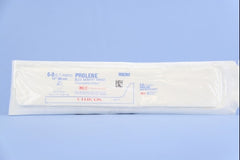 Suture with Needle Prolene Nonabsorbable Uncoated Blue Suture Monofilament Polypropylene Suture Size 6 - 0 24 Inch Suture Double-Armed 9.3 mm Length 3/8 Circle Taper Point Needle