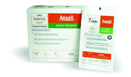 Ansell Surgical Glove ENCORE® MicrOptic® Size 6 Sterile Pair Latex Extended Cuff Length Smooth Brown Not Chemo Approved - M-362175-3229 - Box of 50