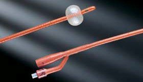 Bard Foley Catheter Bardex® I.C. 2-Way Standard Tip 5 cc Balloon 20 Fr. Red Rubber