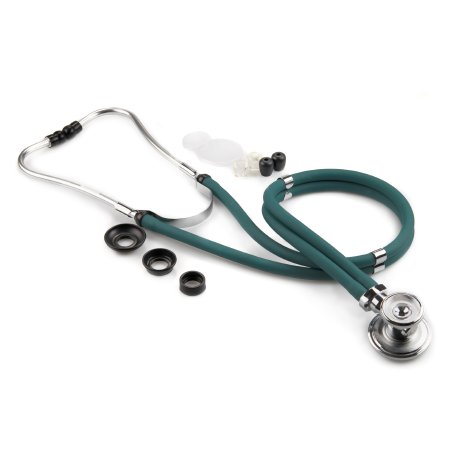 Sprague Stethoscope McKesson LUMEON™ Teal Blue 2-Tube 22 Inch Tube Double-Sided Chestpiece