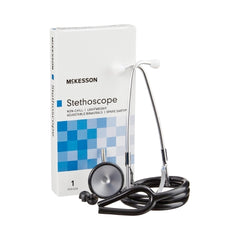 Classic Stethoscope McKesson Black 1-Tube 21 Inch Tube Single Head Chestpiece