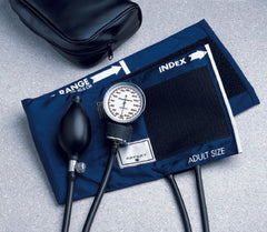 Aneroid Sphygmomanometer with Cuff BASIC 2-Tube Pocket Size Hand Held Small Adult / Child Small Cuff