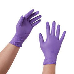 O&M Halyard Inc Exam Glove Purple Nitrile® X-Small NonSterile Nitrile Standard Cuff Length Textured Fingertips Purple Chemo Tested - M-365059-3530 - Case of 1000