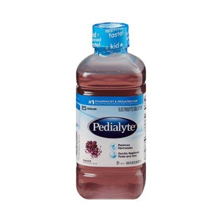 Abbott Nutrition Pediatric Oral Electrolyte Solution Pedialyte® Grape Flavor 1 Liter Bottle Ready to Use