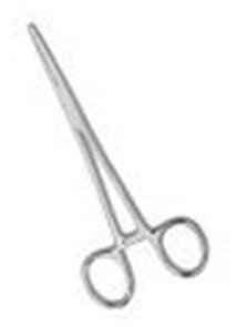 Medical Action Industries Hemostatic Forceps Kelly 5-1/2 Inch Length Floor Grade Stainless Steel Ratchet Lock Finger Ring Handle Straight Serrated Tip - M-367970-2451 - Each