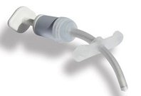 Smiths Medical Tracheostomy Tube Bivona® FlexTend™ V Neck Flange Size 4 Uncuffed