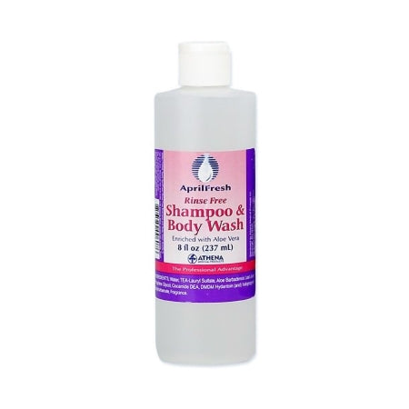 MAC Medical Supply Company Rinse-Free Shampoo and Body Wash AprilFresh® 8 oz. Flip Top Bottle April Fresh Scent