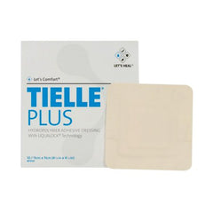 Systagenix Wound Management Foam Dressing TIELLE™ Plus 4-1/4 X 4-1/4 Inch Square Adhesive with Border Sterile