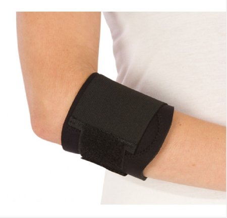 DJO Elbow Support PROCARE® Medium Contact Closure Tennis Left or Right Elbow 8 to 11 Inch Circumference Black