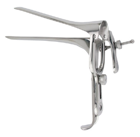 Miltex Vaginal Speculum Vantage® Pederson NonSterile Floor Grade Stainless Steel X-Long Double Blade Duckbill Reusable Without Light Source Capability - M-372799-3978 - Each