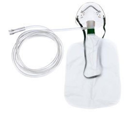 Teleflex LLC NonRebreather Oxygen Mask Standard Style Pediatric Adjustable Head Strap / Nose Clip