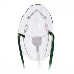 Teleflex LLC Oxygen Mask Hudson RCI® Elongated Style Adult One Size Fits Most Adjustable Head Strap / Nose Clip