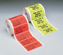 Cardinal Pre-Printed Label Barkley® Instructional Label Green Paper This Lot Is Ready For Use Black Quality Control Label 1-1/2 X 3 Inch - M-373629-4264 - Roll of 1