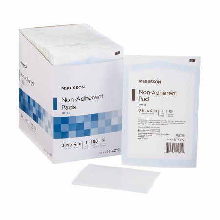 Non-Adherent Dressing McKesson Nylon / Polyester 3 X 4 Inch Sterile