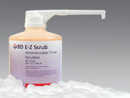 Becton Dickinson Surgical Scrub E-Z Scrub™ 32 oz. Pump Bottle 0.5% Strength Povidone-Iodine NonSterile