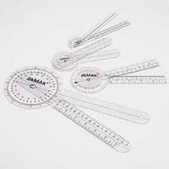 Patterson Medical Supply Goniometer EZ Read Jamar® Plastic 6 Inch 0 - 180 Degree / Opposite Directions Inches and Centimeters