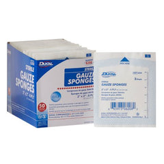 Dukal Gauze Sponge Dukal™ Cotton 8-Ply 2 X 2 Inch Square Sterile