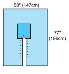 Cardinal Orthopedic Drape Split Drape 77 W X 120 L Inch Sterile