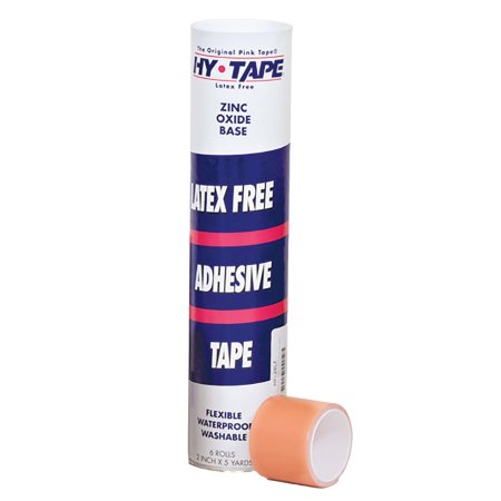 Hy-Tape International Medical Tape Hy-Tape® Waterproof Zinc Oxide-Based Adhesive 1/4 Inch X 5 Yard Pink NonSterile