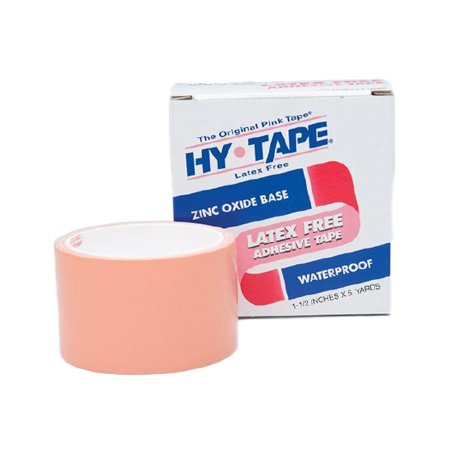 Hy-Tape International Medical Tape Hy-Tape® Waterproof Zinc Oxide-Based Adhesive 2 Inch X 5 Yard Pink NonSterile
