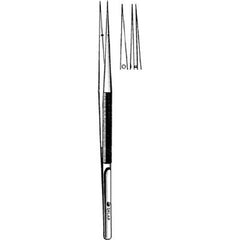 V. Mueller Capsulorhexis Forceps V. Mueller® Utrata 4-1/4 Inch Length Surgical Grade Titanium NonSterile NonLocking Round Handle Angled Very Delicate Tips - M-850181-3715 - Each