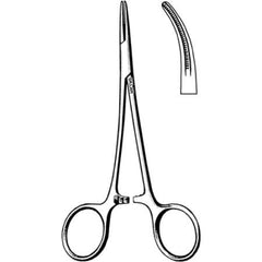 V. Mueller Tissue Forceps Heaney 5-1/2 Inch Length OR Grade Stainless Steel NonSterile Ratchet Lock Finger Ring Handle Curved 2 X 3 Teeth - M-986309-3945 - Each