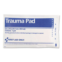 First Aid Only™ SmartCompliance Trauma Pad, 5" x 9"