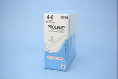 Suture with Needle Prolene Nonabsorbable Uncoated Blue Suture Monofilament Polypropylene Suture Size 4 - 0 30 Inch Suture 1-Needle 60 mm Length Straight Conventional Cutting Needle