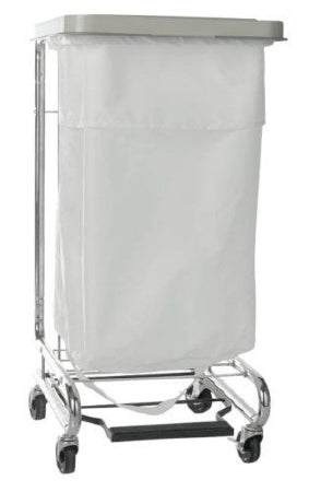 Hamper Stand McKesson Surgery Soiled Linen Rectangular Opening 30-33 gal Foot Pedal Self-Closing Lid - M-379479-2920 - Each