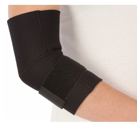 DJO Elbow Support PROCARE® 2X-Large Contact Closure Tennis Left or Right Elbow Black