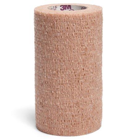 3M Cohesive Bandage 3M™ Coban™ LF 4 Inch X 5 Yard Standard Compression Self-adherent Closure Tan NonSterile