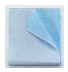 Tidi Products Stretcher Sheet Tidi® Everyday Flat 40 X 72 Inch Blue Tissue / Poly Disposable