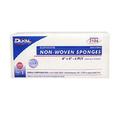 Dukal Nonwoven Sponge Clinisorb Polyester / Rayon 4-ply 4 X 4 Inch Square NonSterile